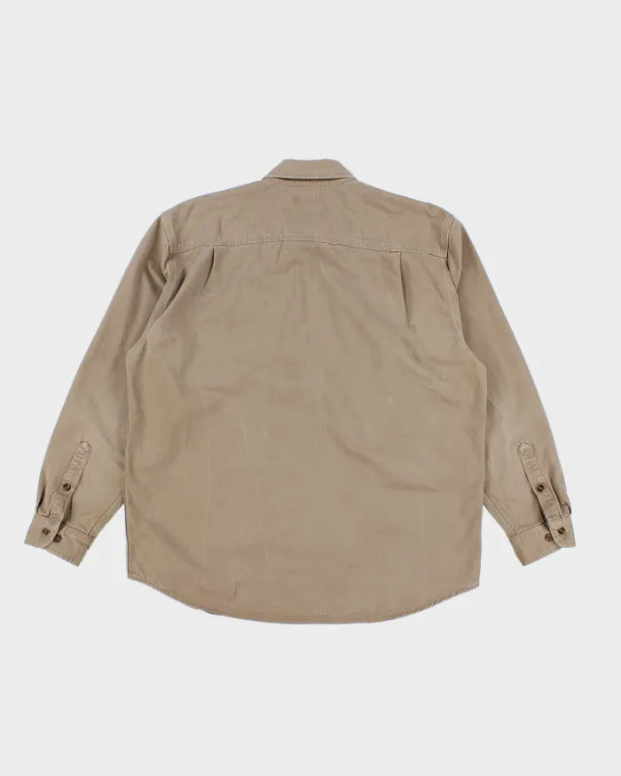 00s Carhartt Beige Workwear Shirt - L