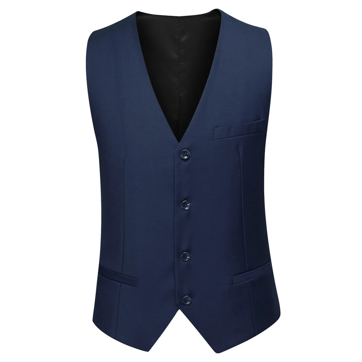 3-Piece One Button Formal Suit Navy Suit