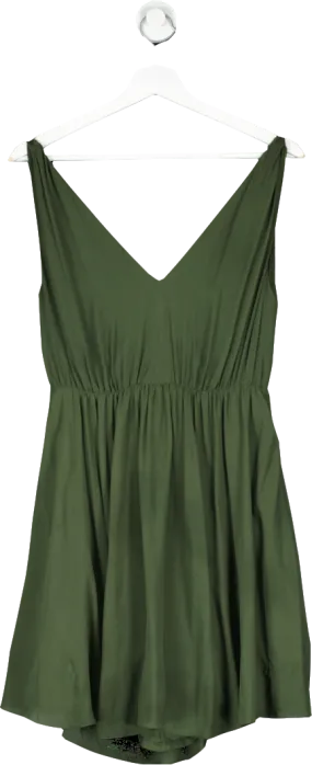 Alice   Olivia Green Backless Mini Dress UK S