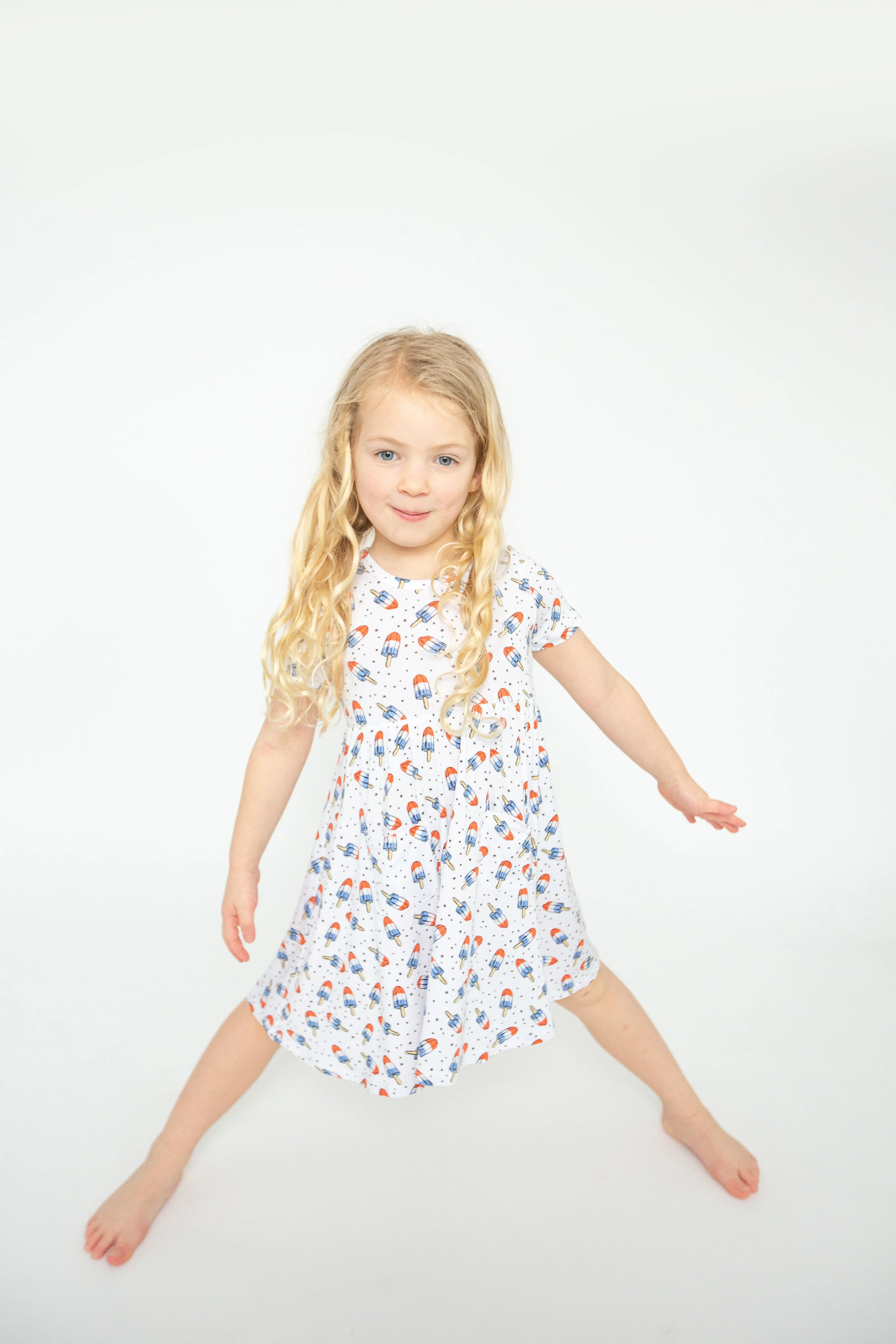 Angel Dear Twirly S/S Dress - Astropops