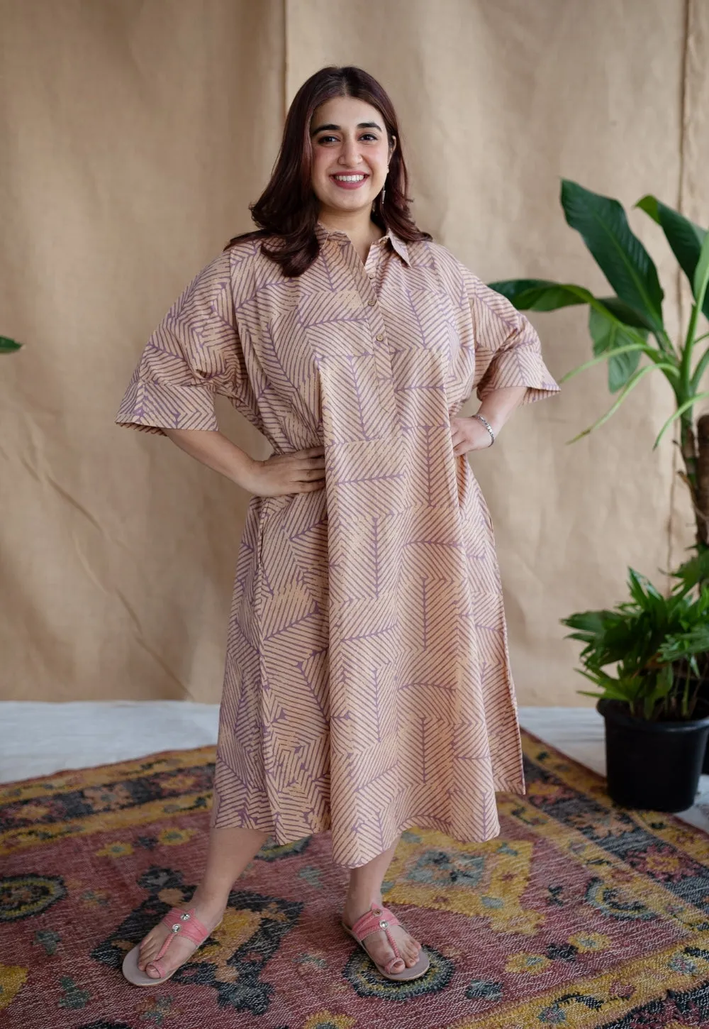 Anvika Batik Cotton Dress