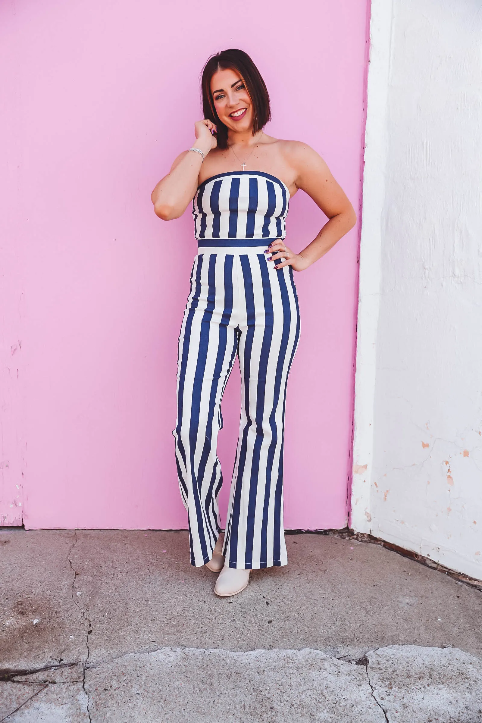 Camden Striped Jumpsuit