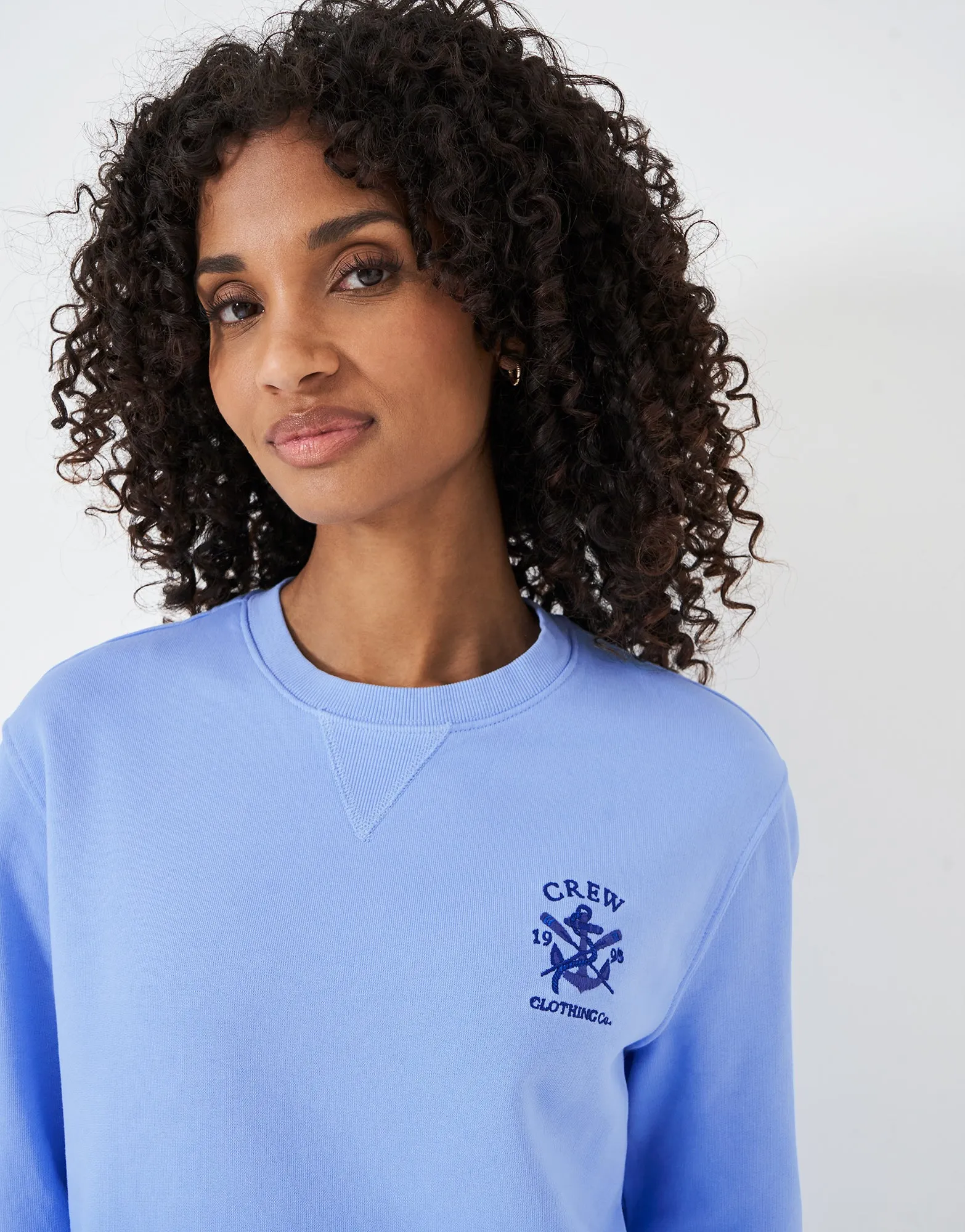 Crew Clothing - Ombre Crew Neck Sweatshirt - Blue