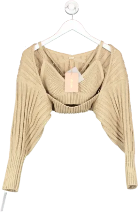 Cult Gaia Beige Rosie Set UK XS