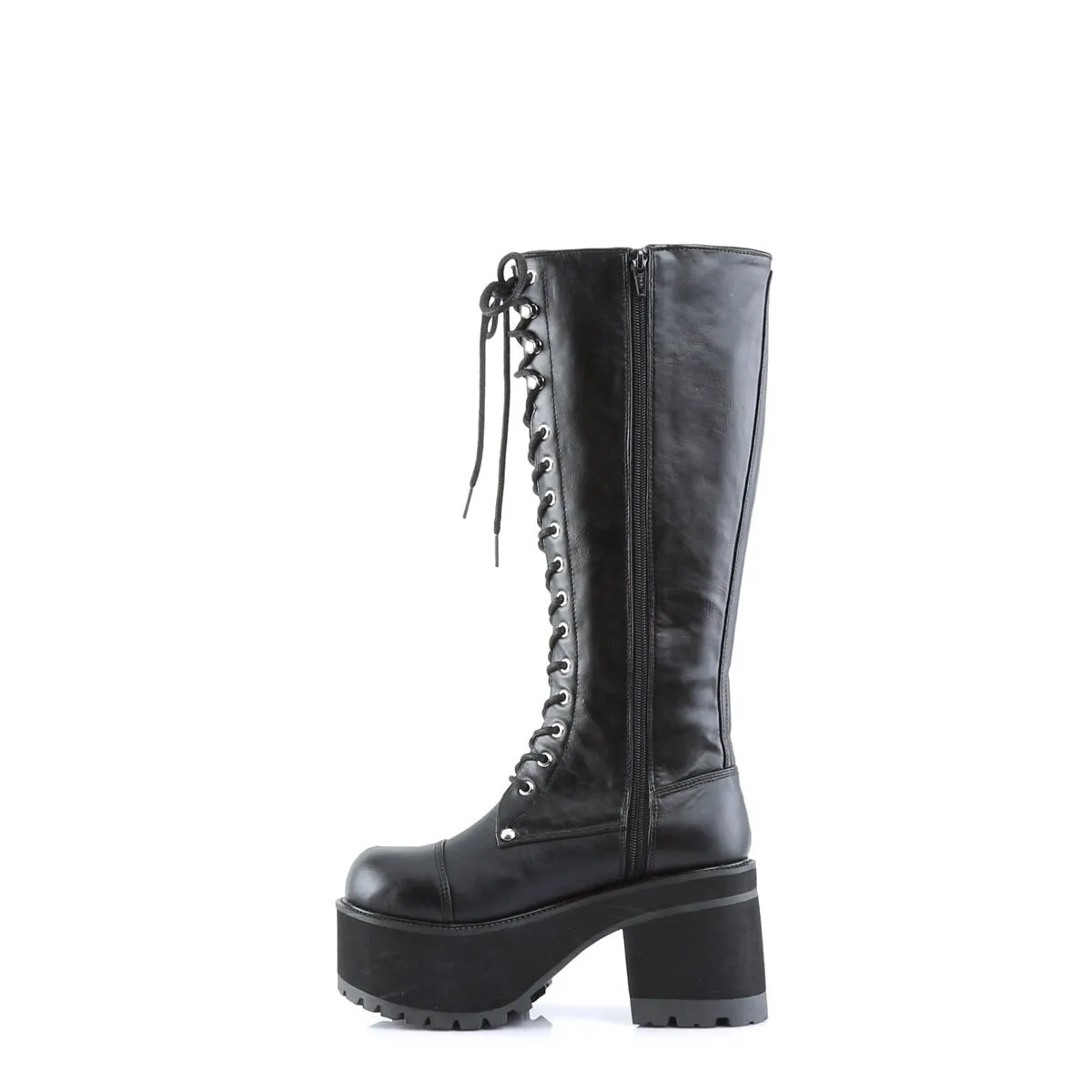 Demonia RANGER-302 | Black Vegan Leather Unisex Boots