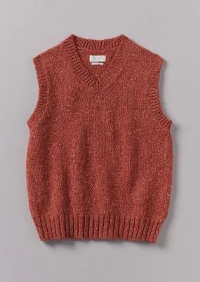 Donegal Wool Knitted Tank | Rose Quartz