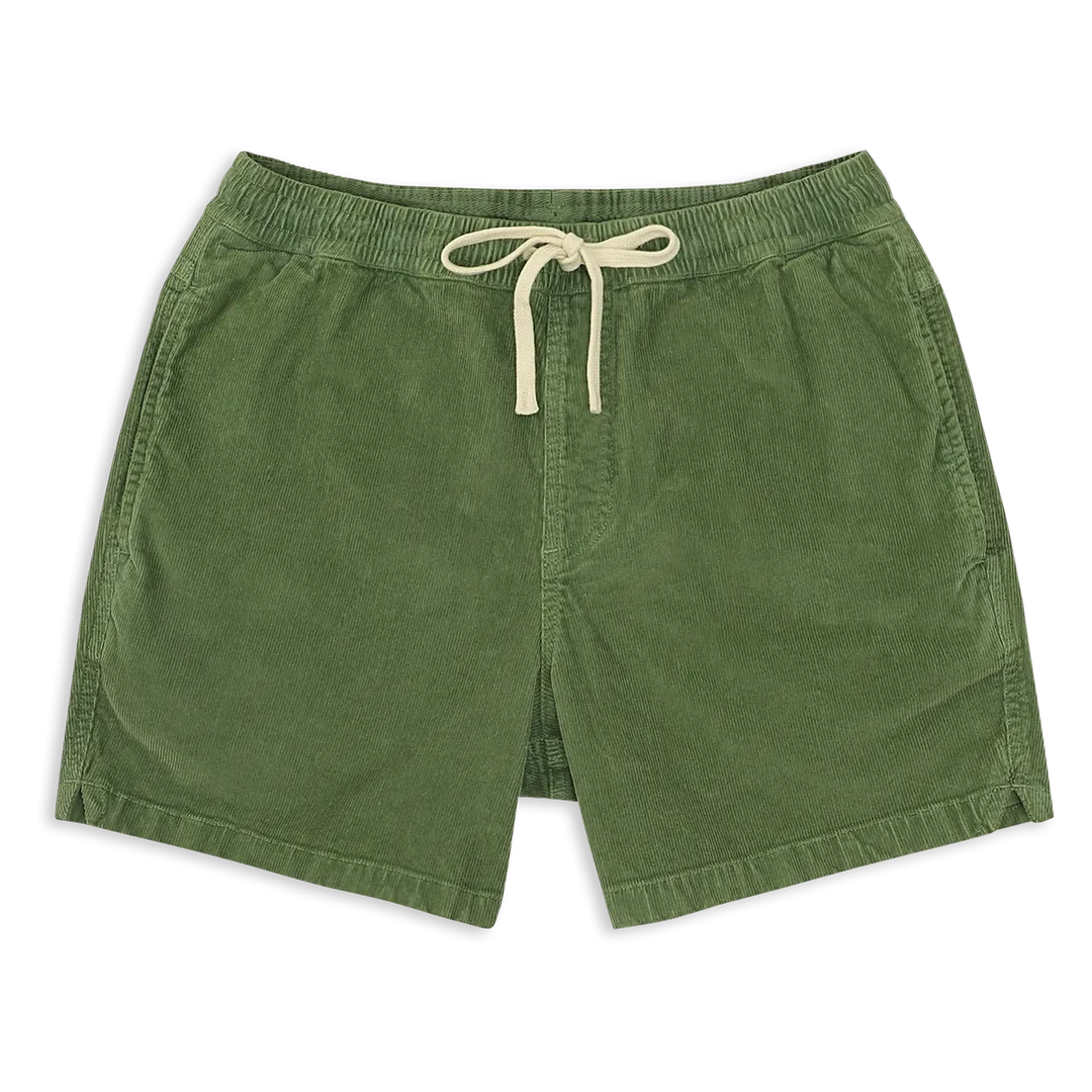 Drawstring Corduroy Short