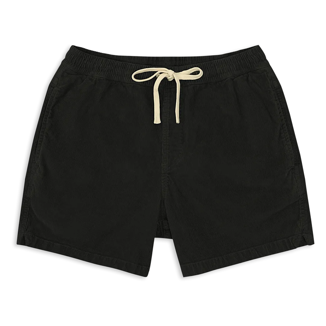 Drawstring Corduroy Short