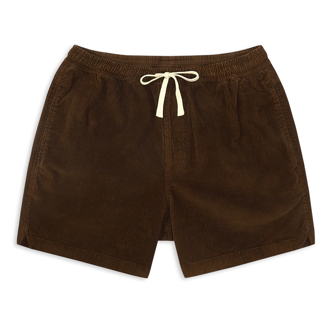 Drawstring Corduroy Short