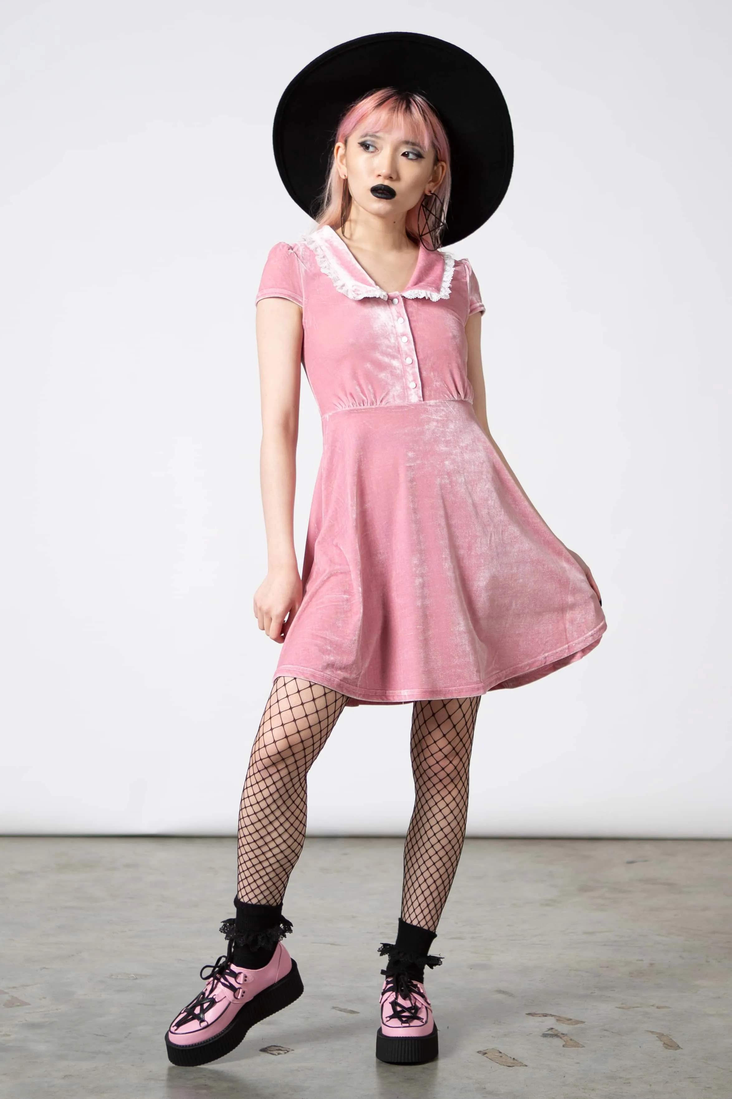 Every Mourning Collar Dress [PASTEL PINK] Resurrect