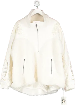 Free People Movement Cream Borg Seaside Fleece BNWT UK L