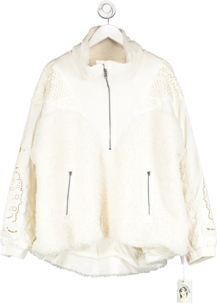 Free People Movement Cream Borg Seaside Fleece BNWT UK L