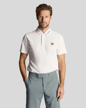 Golf Collar Logo Technical Polo Shirt