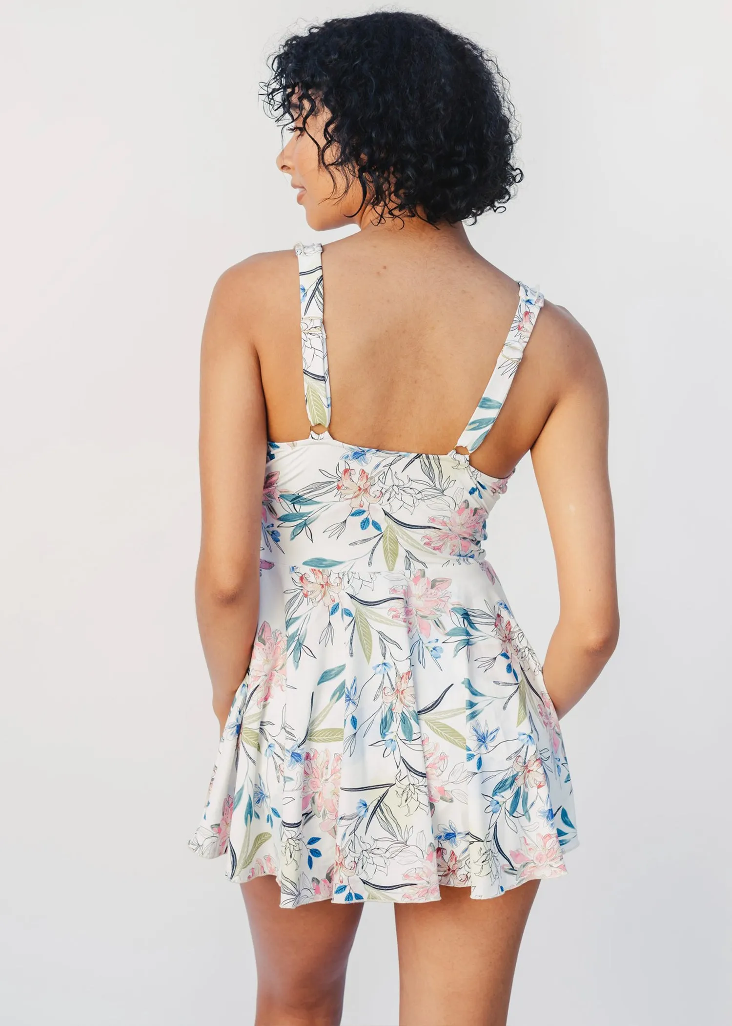 grace swim dress in lilium