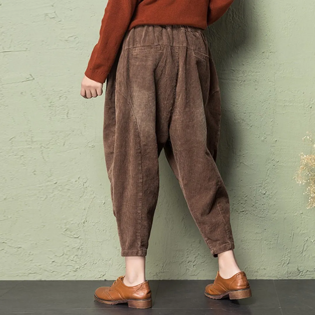 Harem Pants With Ruched Detail