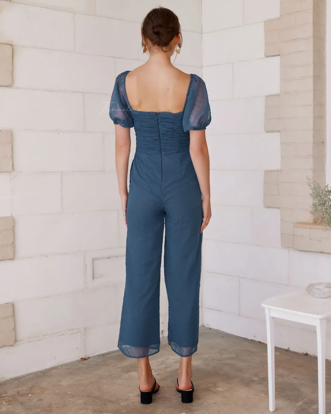 Harriette Jumpsuit - Steel Blue