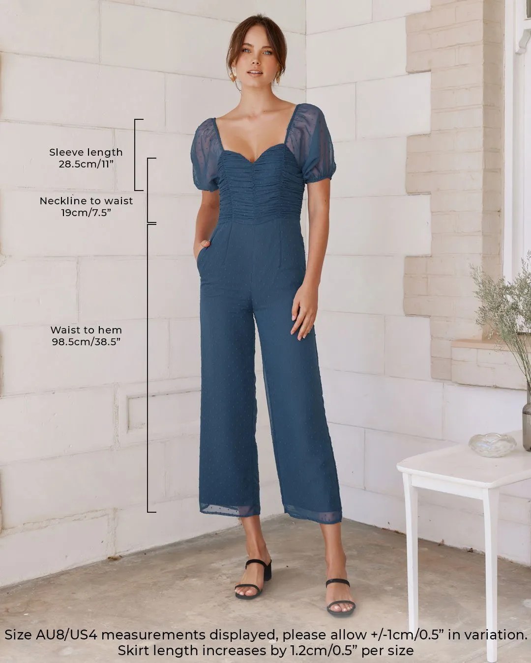 Harriette Jumpsuit - Steel Blue