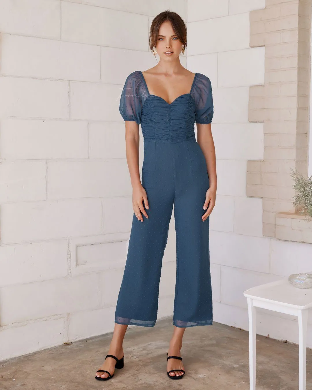 Harriette Jumpsuit - Steel Blue