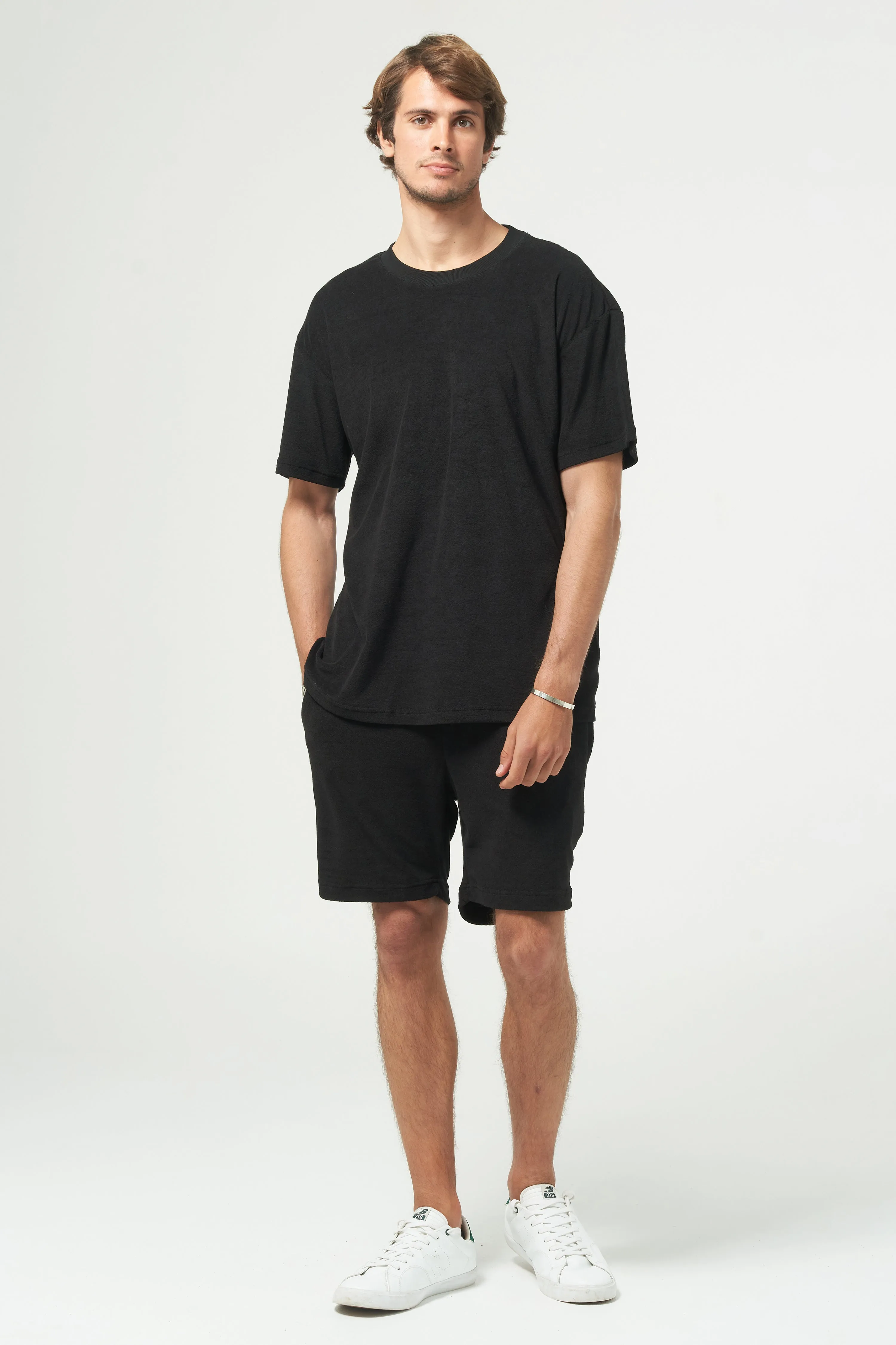 HAZARD TERRY SHORT - BLACK