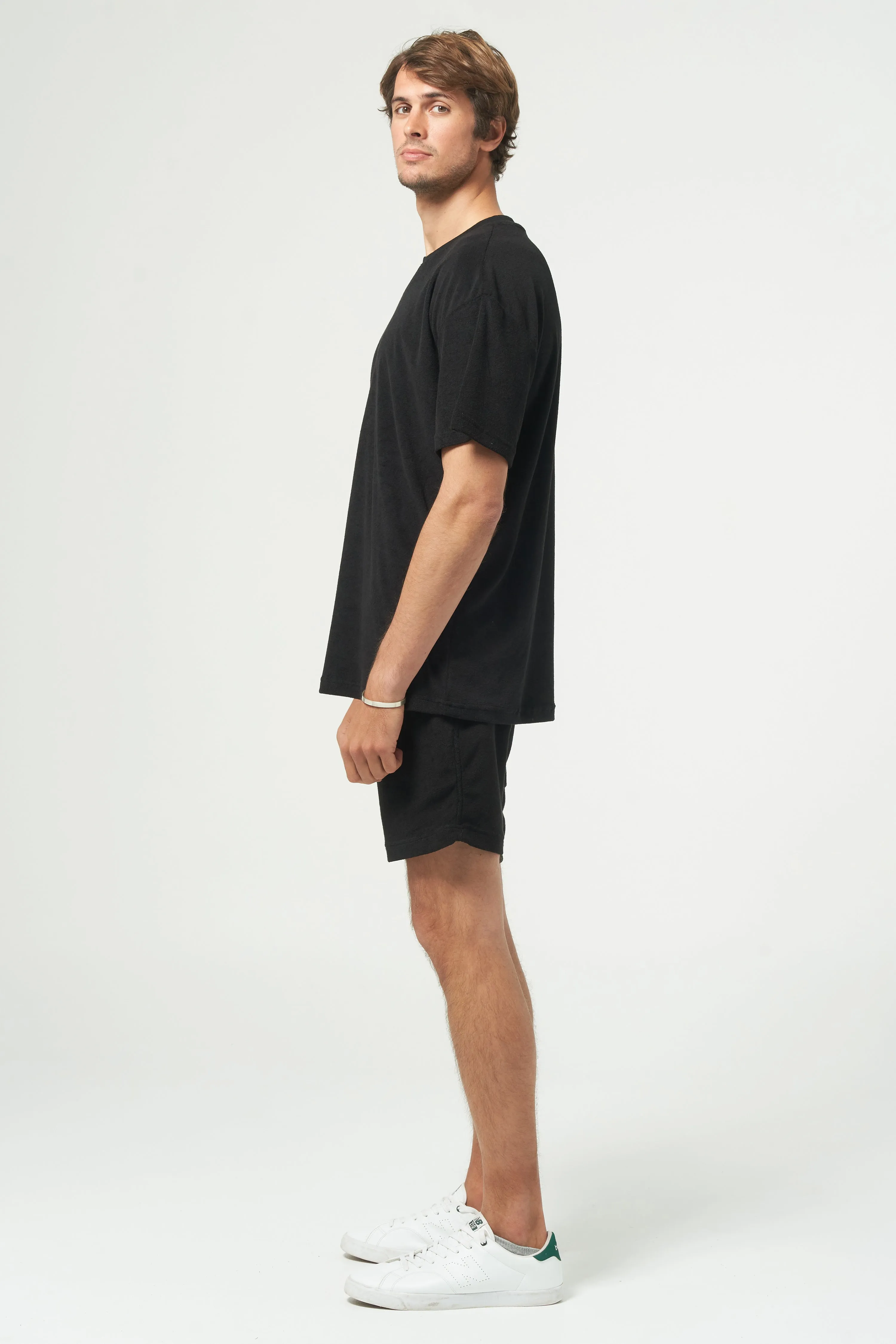 HAZARD TERRY SHORT - BLACK