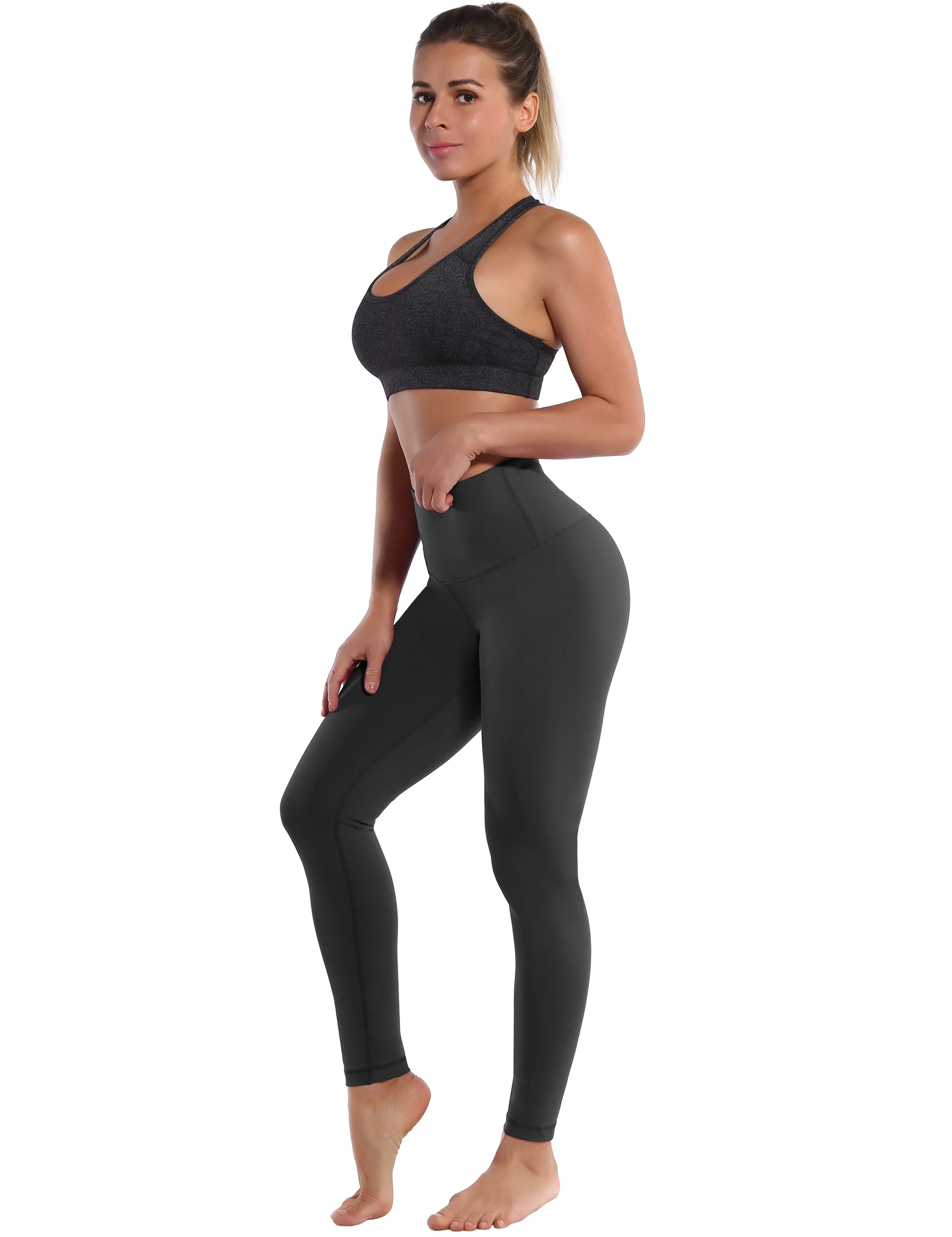 High Waist yogastudio Pants shadowcharcoal_yogastudio