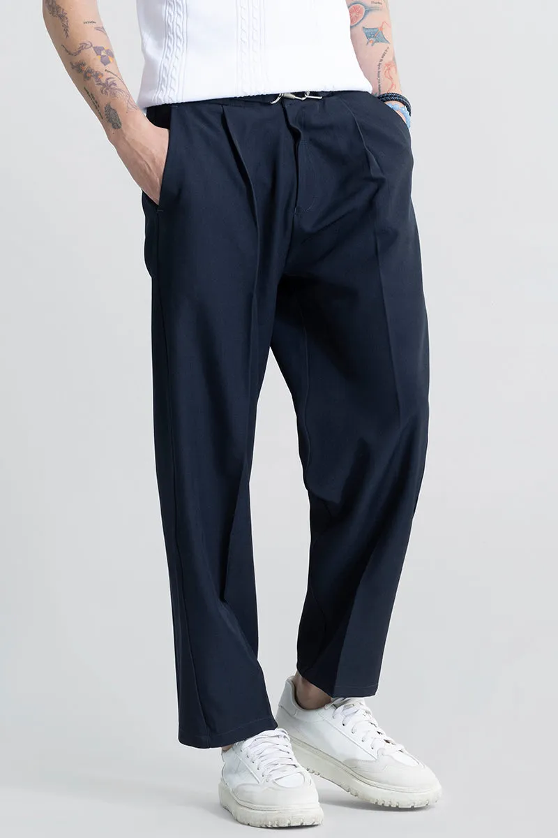 Hooked Navy Korean Pant