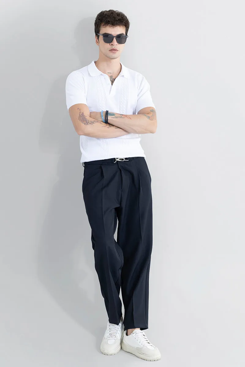 Hooked Navy Korean Pant