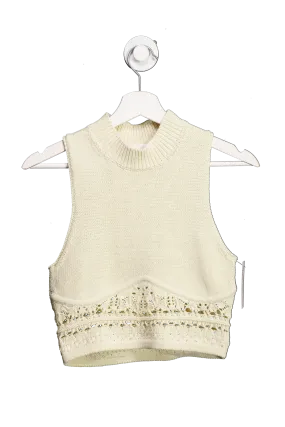 Jonathan SImkhai Beige Knitted Tank Top UK S