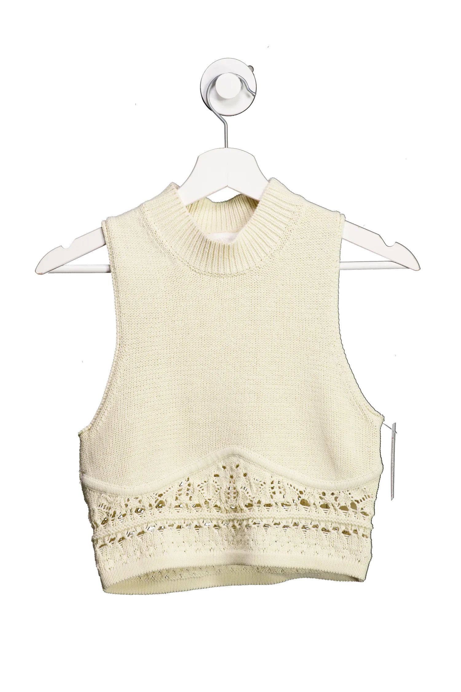 Jonathan SImkhai Beige Knitted Tank Top UK S