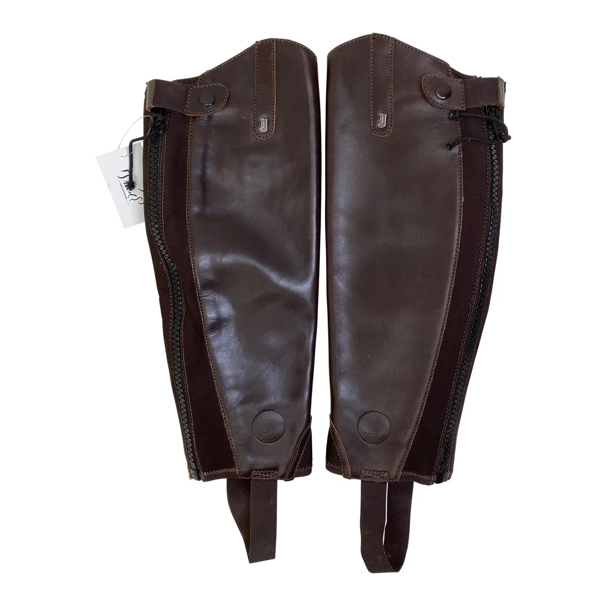 Justin Half Chaps in Chocolate Brown - Women's Short/Reg