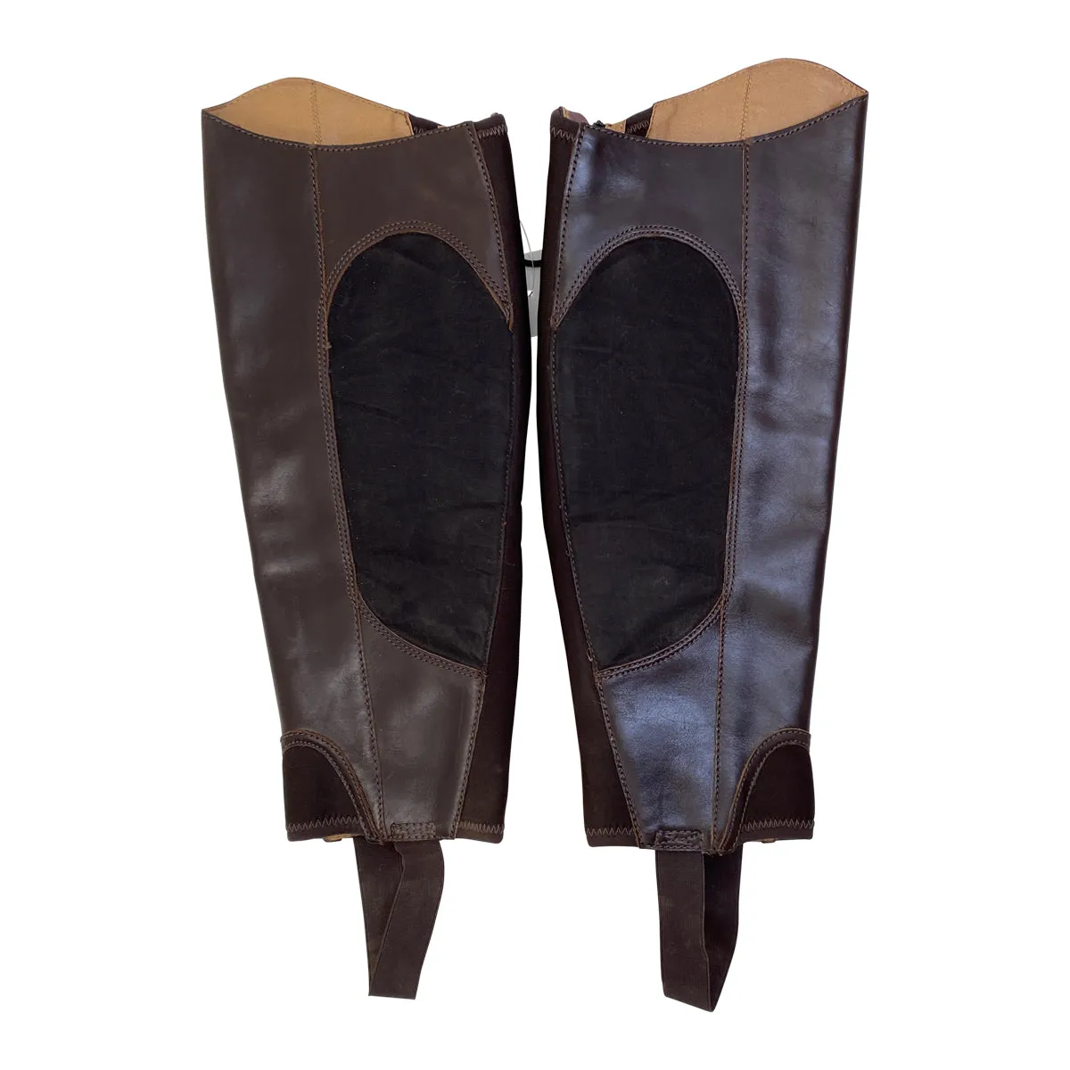 Justin Half Chaps in Chocolate Brown - Women's Short/Reg