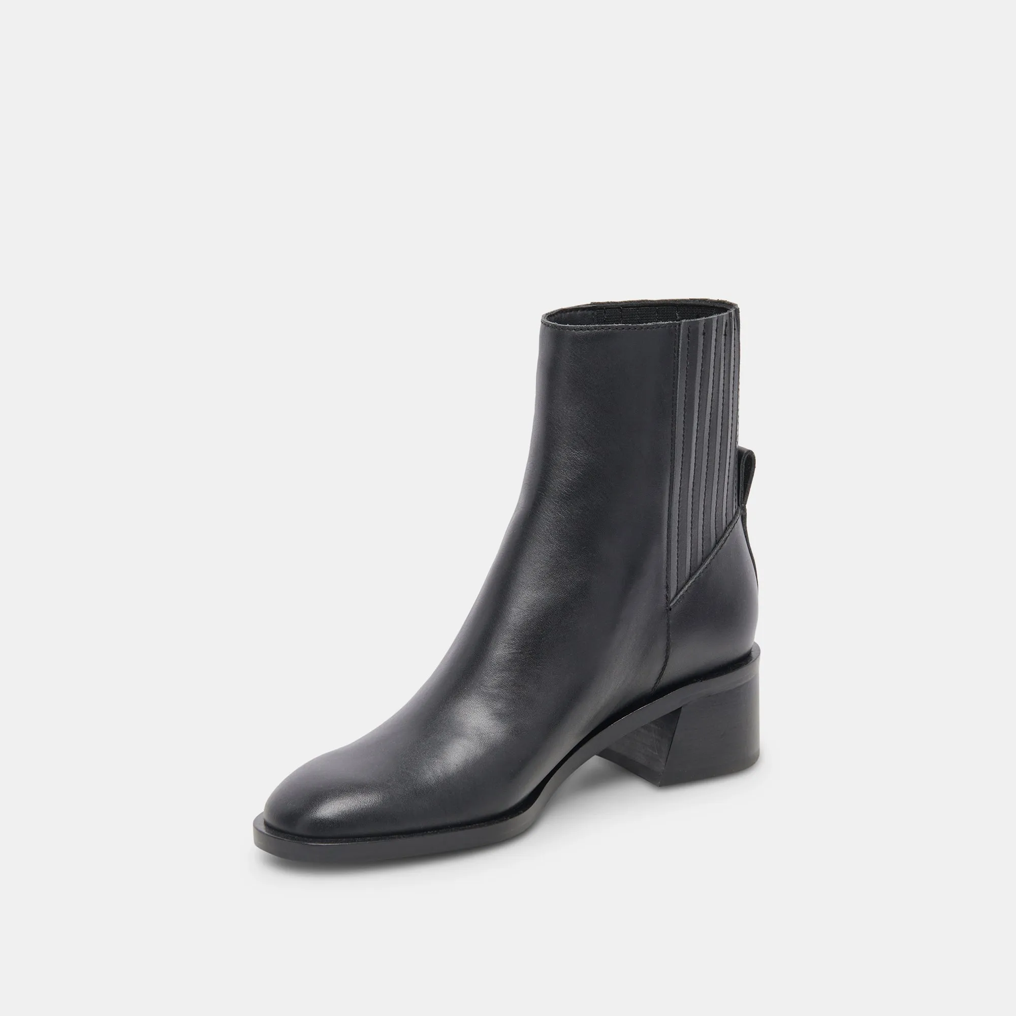 LINNY H2O WIDE BOOTS BLACK LEATHER - re:vita