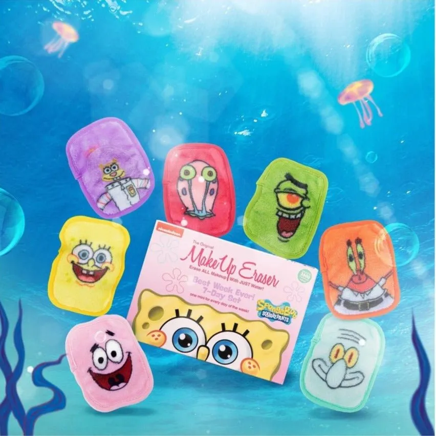 Makeup Eraser Sponge Bob 7-Day Set