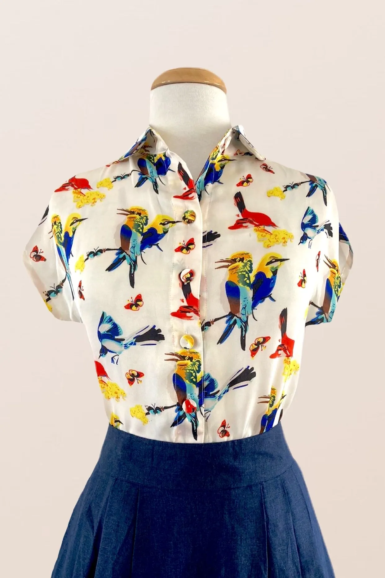 Minki Birds Blouse