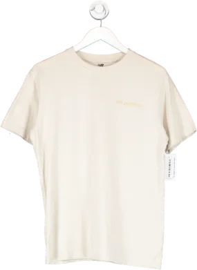 New Balance Cream Jersey Tshirt UK XS