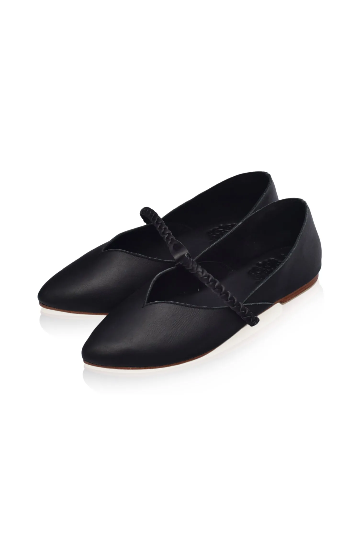 New Love Leather Ballet Flats