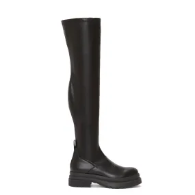 Over the Knee Stretch 015 Boot, Black