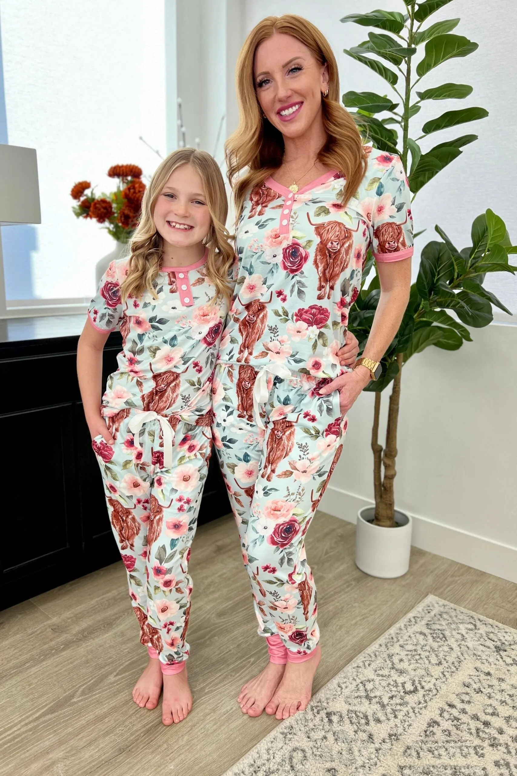 PREORDER: Matching Short Sleeve Pajamas in Assorted Prints