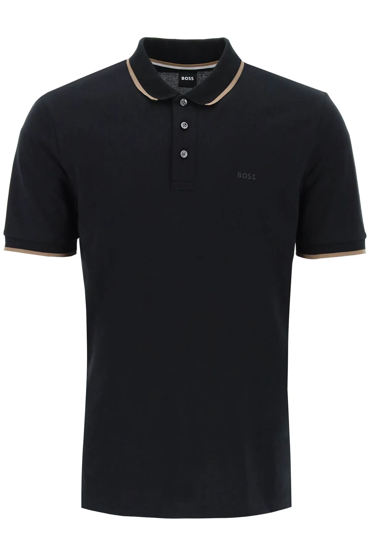 "contrast trim parlay polo shirt