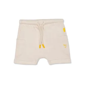 Recycled Cotton Cream Baby Shorts