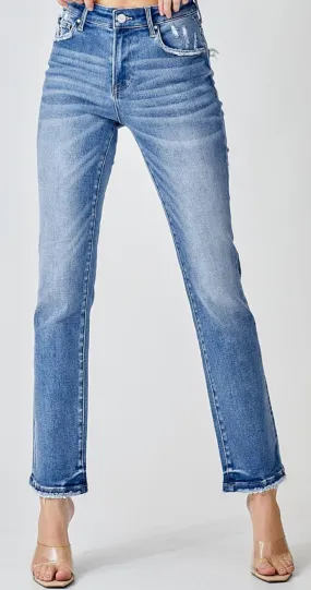 Tatum Mid-Rise Straight Jeans