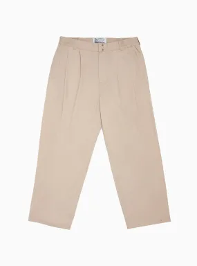 Wide Easy Pants Tan