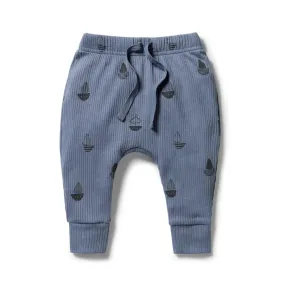 Wilson & Frenchy - Organic Rib Slouch Pant - Billie Boats