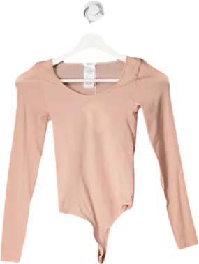 Wolford Nude Long Sleeve String Bodysuit - Rose Tan UK S