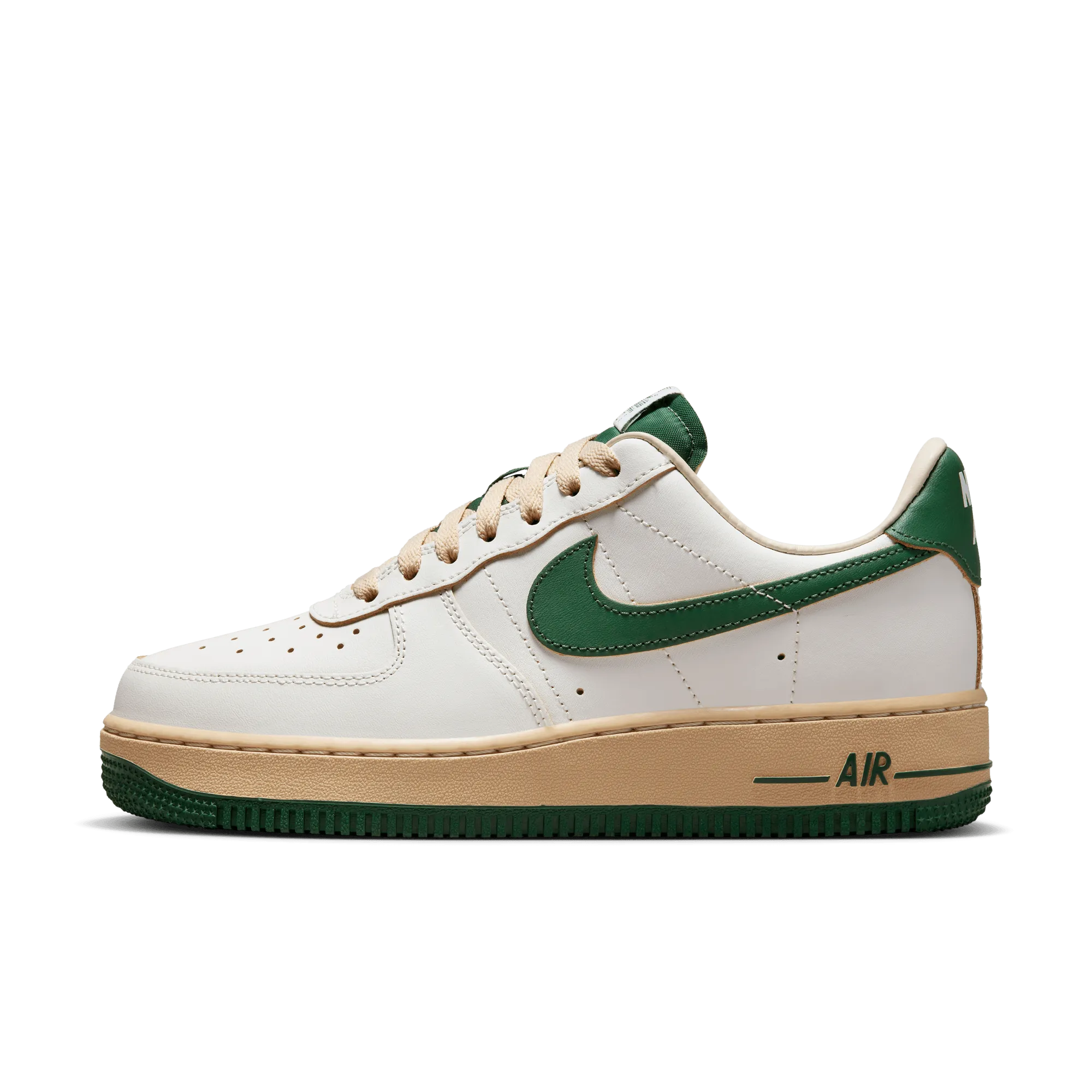 WOMEN'S NIKE AIR FORCE 1 '07 LV8 SAIL/GORGE GREEN-SESAME-PEARL WHITE