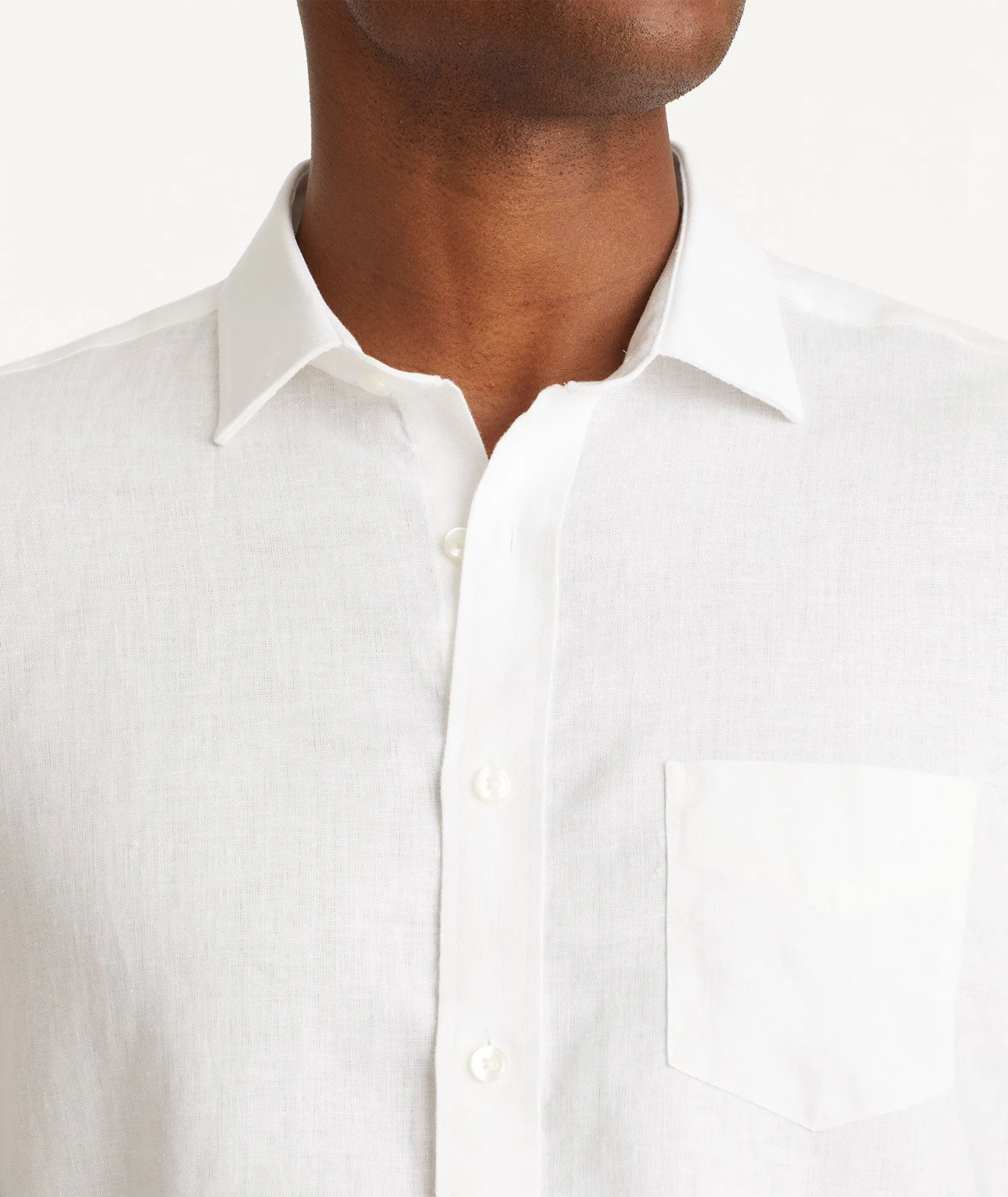 Wrinkle-Resistant Linen Short-Sleeve Cameron Shirt